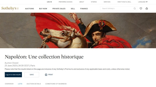 Za równowartość 17 milionów złotych sprzedano na aukcji w Szwajcarii broszkę Napoleona. Francuski cesarz miał ją zgubić podczas ucieczki spod Waterloo.