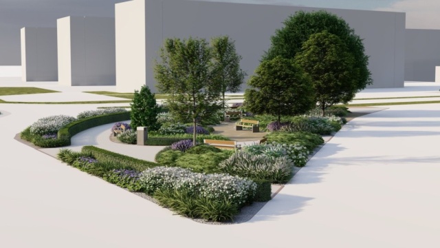 Jest pomysł na uporządkowanie skweru przy Rondzie Pionierów w Policach.