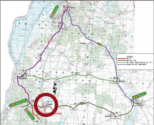 Utrudnienia w powiecie gryfińskim. Od środy zamknięty będzie przejazd drogowo-kolejowy w Krzywinie na drodze wojewódzkiej 122, między ulicami Widuchową oraz Królewiecką.