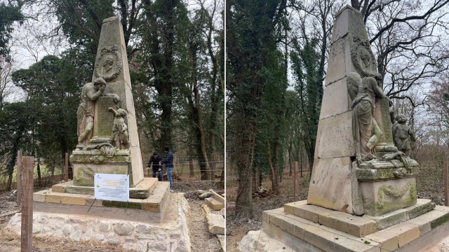 Pomnik Jrgena Berndta von Ramina w Stolcu jest zabezpieczony przed wilgocią i degradacją.