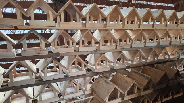 100 drewnianych karmników dla ptaków trafi do szczecinian.