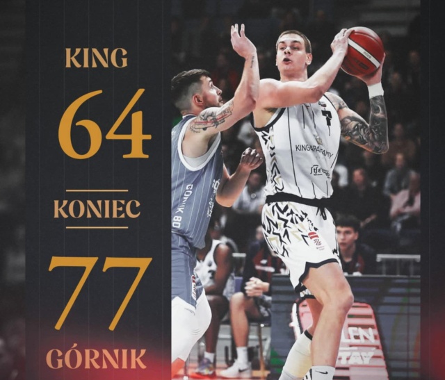 Koszykarze Kinga przegrali z Górnikiem Wałbrzych 64:77 w 10 kolejce Orlen Basket Ligi.