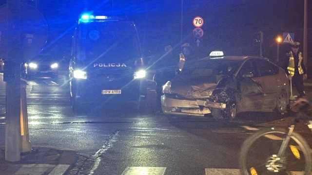 Zderzenie na skrzyżowaniu Europejskiej i Wrocławskiej w Szczecinie.