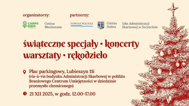 Inny niż wszystkie, bo transgraniczny. Jarmark bożonarodzeniowy w Lubieszynie połączy polskie i niemieckie tradycje świąteczne - zapowiada polickie starostwo.