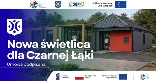 W Czarnej Łące powstanie świetlica. Została podpisana umowa w tej sprawie.