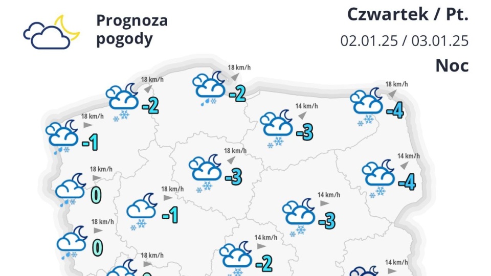 IMGW: oblodzenie prawie w całej Polsce