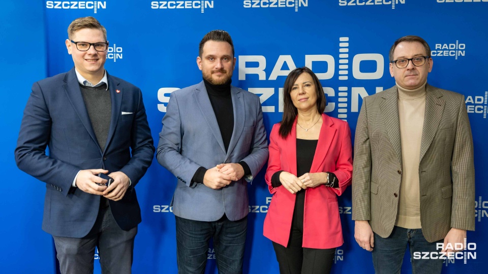 Magdalena Sosnowska, Krzysztof Romianowski, Patryk Jaskulski, Dawid Krystek. Fot. Robert Stachnik [Radio Szczecin]