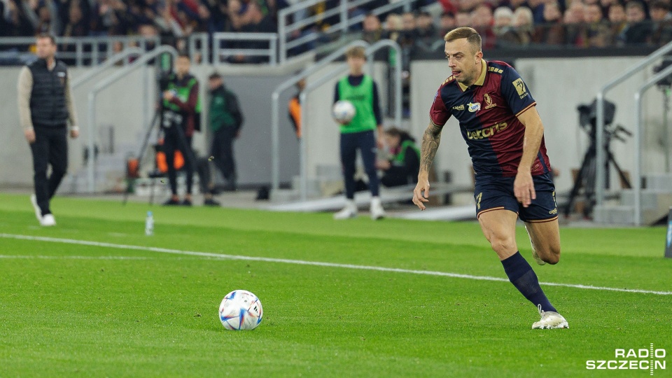 Kapitan Dumy Pomorza Kamil Grosicki spodziewa się zażartej walki o komplet punktów z niewygodnym rywalem. Fot. Robert Stachnik [Radio Szczecin/Archiwum]