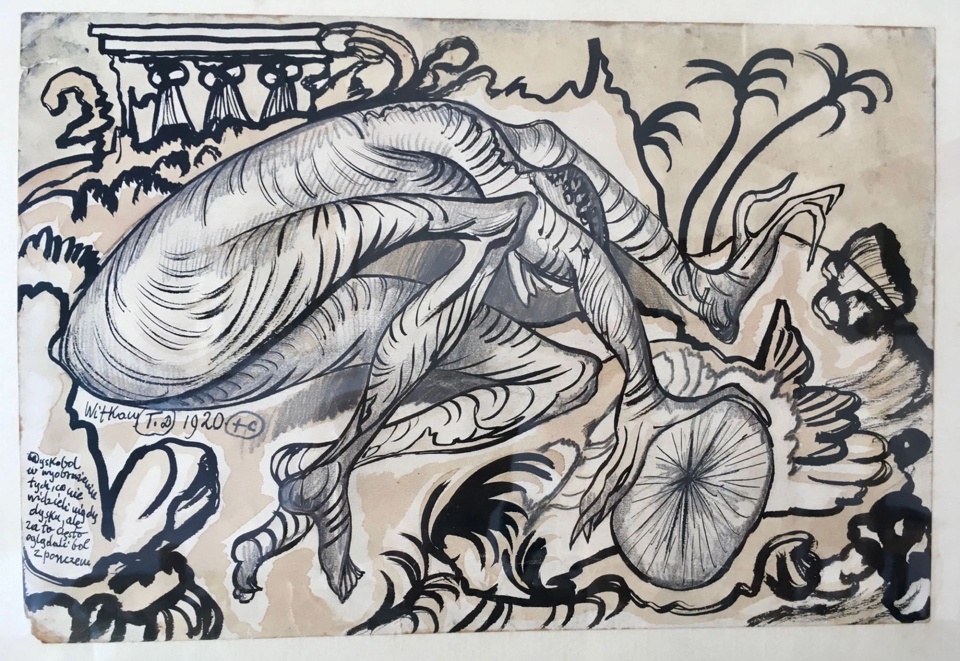 Dyskobol w wyobrażeniu tych, co nie widzieli nigdy dysku..., 1920. Mat. witkacykatalog.com