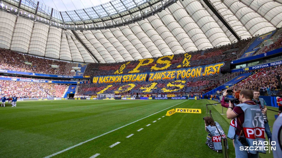 Kibice zasiądą na trybunie A od strony ulicy Witkiewicza. Fot. Robert Stachnik [Radio Szczecin]