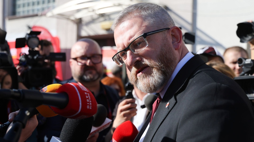 Grzegorz Braun. Fot. PAP/Rafał Guz