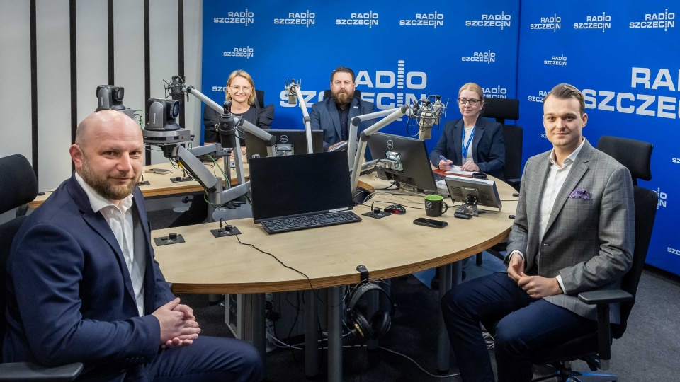 Urszula Nawrocka, Stanisław Kaup, Dariusz Smoliński, Michał Wójtowicz. Fot. Robert Stachnik [Radio Szczecin]