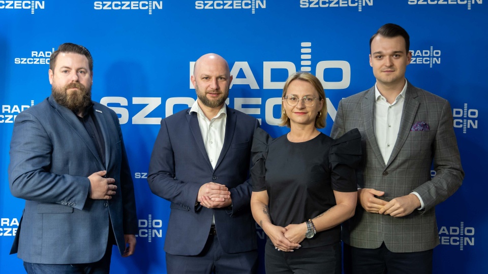 Urszula Nawrocka, Stanisław Kaup, Dariusz Smoliński, Michał Wójtowicz. Fot. Robert Stachnik [Radio Szczecin]