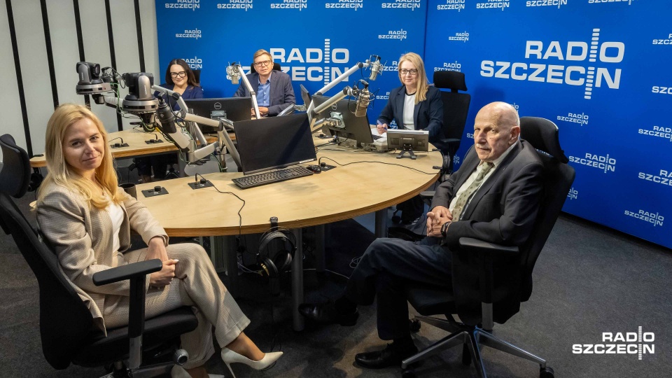 Włodzimierz Łyczywek, Ewa Milczarek, Agnieszka Stach, Krystian Drapińsk/ Fot. Robert Stachnik [Radio Szczecin]