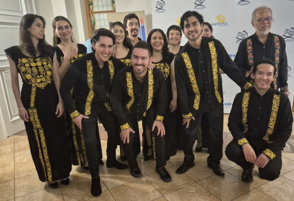 Chór Kameralny "Staccato" Narodowego Uniwersytetu Meksyku w Mexico City pod dyrekcją Marco Ugalde. Fot. Dorota Zamolska [Radio Szczecin]