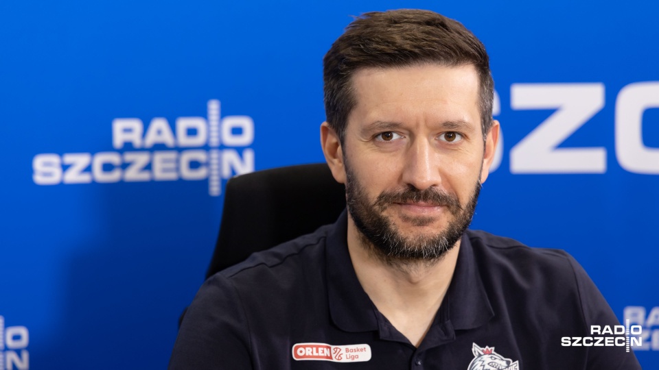 Maciej Majcherek, trener Kinga Szczecin. Fot. Robert Stachnik [Radio Szczecin]