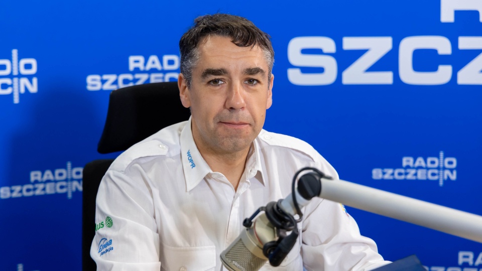 Apoloniusz Kurylczyk, prezes zachodniopomorskiego WOPR. Fot. Robert Stachnik [Radio Szczecin]