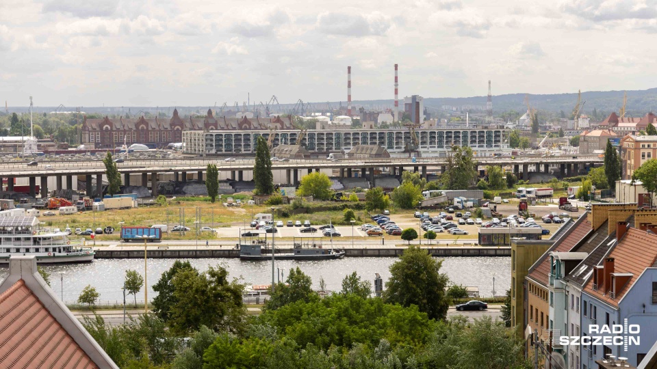 Teren pod budowę Teatru Współczenego. Fot. Robert Stachnik [Radio Szczecin]