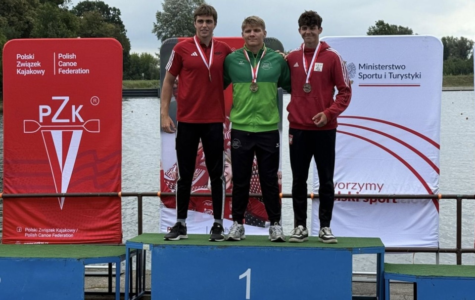 Utalentowany kanadyjkarz tytuł młodzieżowego mistrza kraju wywalczył w wyścigu C1 na 500 metrów. Fot. www.facebook.com/K.S Wiskord Szczecin