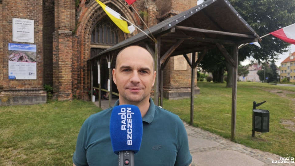 Łukasz Podleśny, zastępca burmistrza Chojny. Fot. Stanislaw Sikora [Radio Szczecin]