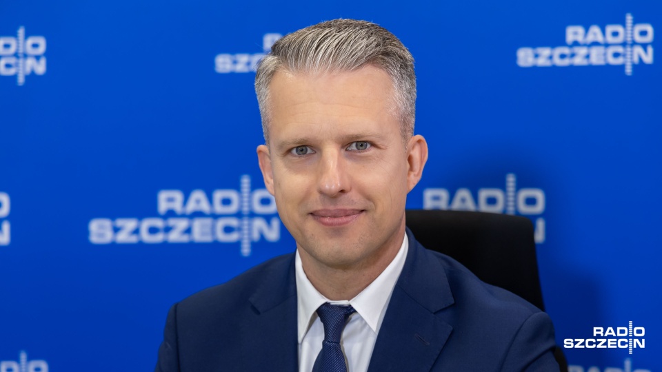 Arkadiusz Marchewka, wiceminister infrastruktury. Fot. Robert Stachnik [Radio Szczecin]