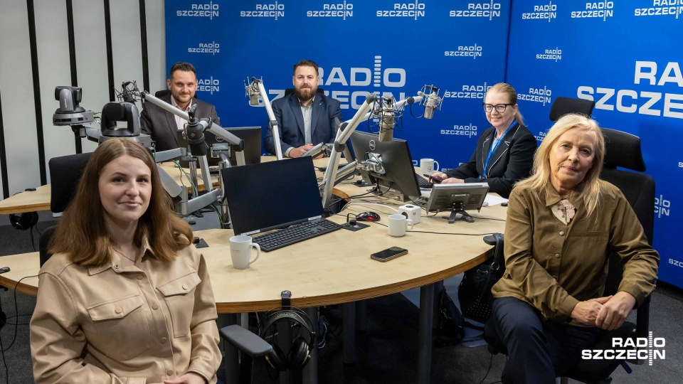 Urszula Pańka, Marta Gołębiewska, Krzysztof Romianowsk, Michał Wójtowic. Fot. Robert Stachnik [Radio Szczecin]