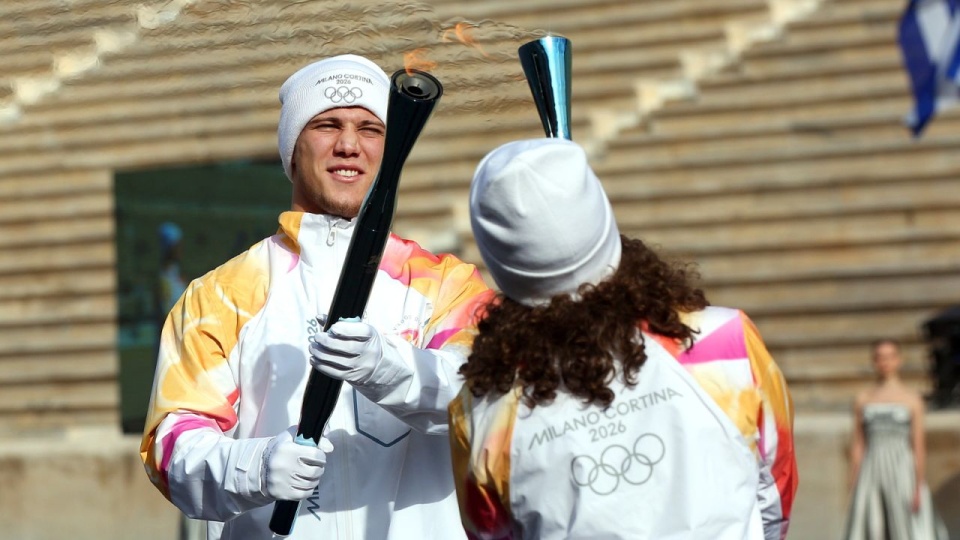 Olimpijski ogień dotarł z Aten do Rzymu