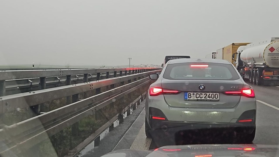 Autostrada w kierunku Berlina zablokowana