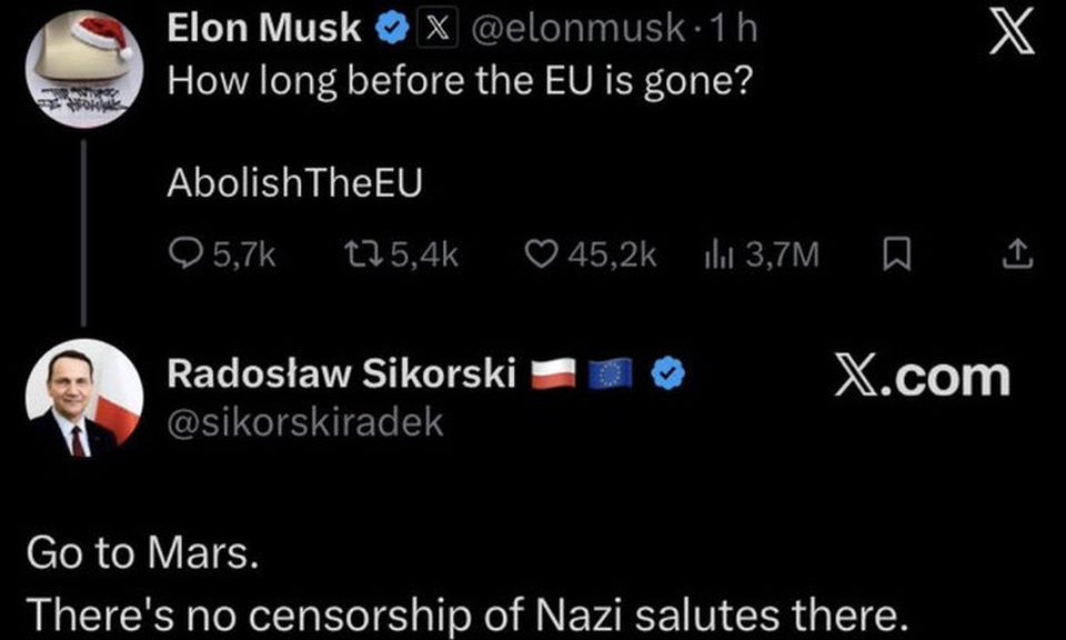 Sikorski do Muska: leć na Marsa!