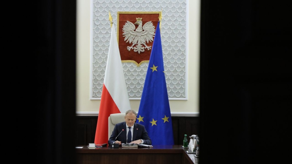 Premier Donald Tusk na posiedzeniu rządu w KPRM w Warszawie. PAP/Paweł Supernak