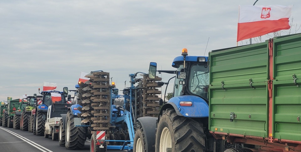 Rolnicy z regionu protestują