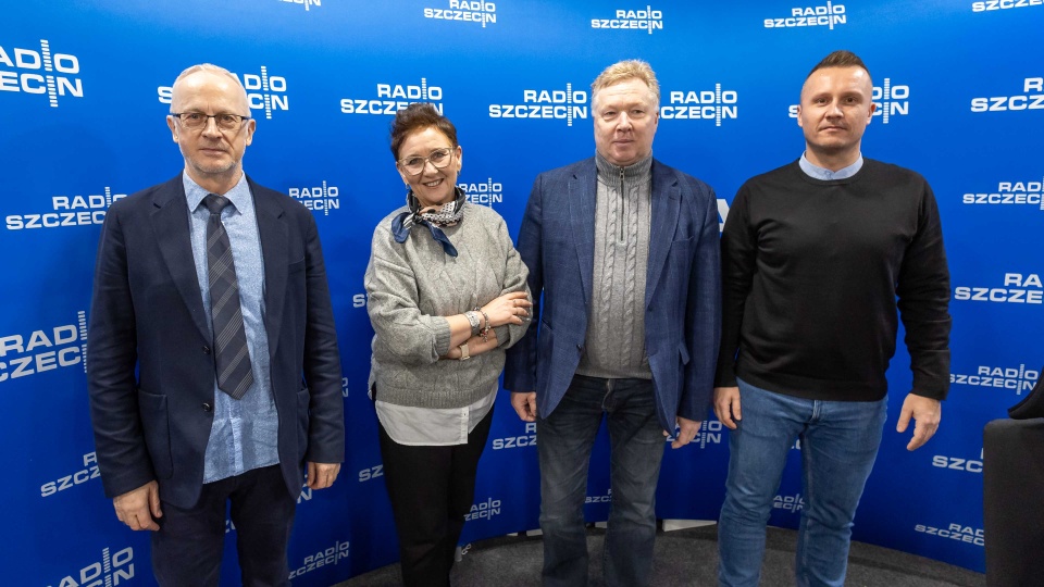 Aneta Zelek, Przemysław Wojnarowski, Jakub Szwedo, Dariusz Zarzecki. Fot. Robert Stachnik [Radio Szczecin]