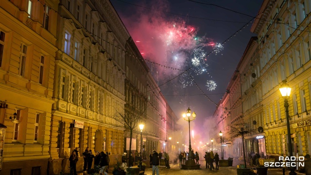 Fot. Robert Stachnik [Radio Szczecin] Szczecin przywitał 2026 rok [WIDEO, ZDJĘCIA]