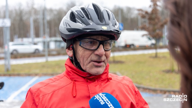 Fot. Robert Stachnik [Radio Szczecin] Rowerem w Nowy Rok [WIDEO, ZDJĘCIA]