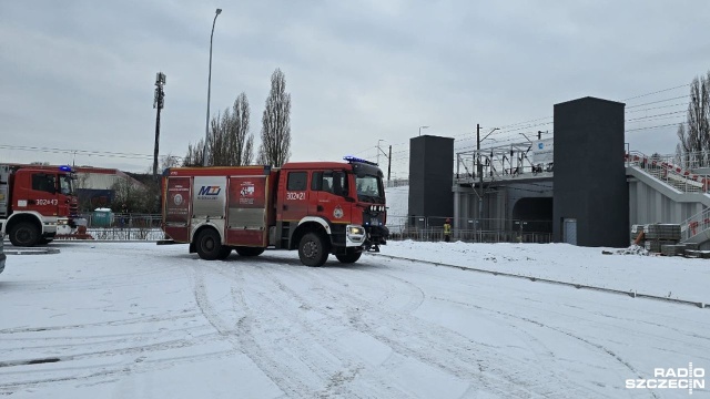 Fot. Rafael Żełobowski [Radio Szczecin] Nastolatek wpadł pod tramwaj w pobliżu pętli Turkusowa [ZDJĘCIA]