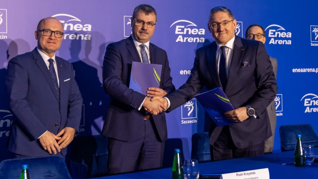 Fot. Robert Stachnik [Radio Szczecin] Hala przy Szafera ma nową nazwę [WIDEO, ZDJĘCIA]