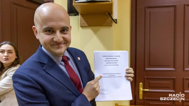 Fot. Robert Stachnik [Radio Szczecin] Matecki: nie mam nic do ukrycia [ZDJĘCIA]