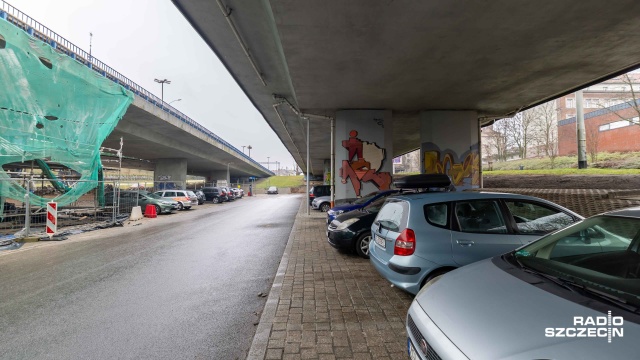 Fot. Robert Stachnik [Radio Szczecin] Utrudnienia w rejonie Trasy Zamkowej [ZDJĘCIA]