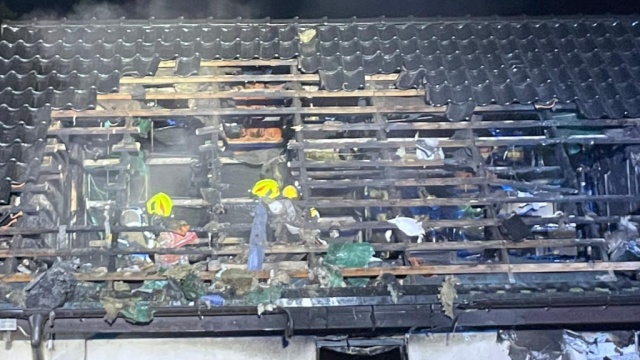 Fot. KP PSP w Gryfinie Pożar domu jednorodzinnego. Straty materialne są ogromne [ZDJĘCIA]