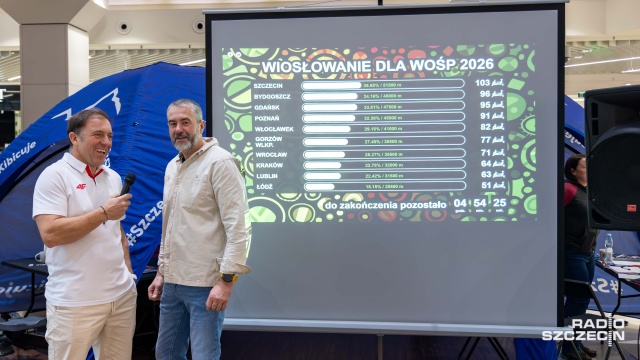 Fot. Robert Stachnik [Radio Szczecin] Po raz 16. Szczecinianie wiosłowali dla WOŚP [WIDEO, ZDJĘCIA]