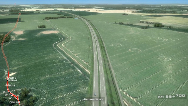 Wizualizacja Piecnik - Wałcz. Mat. GDDKiA w Szczecinie Kolejny odcinek drogi S10 z pozwoleniem na budowę [WIZUALIZACJE, MAPY]