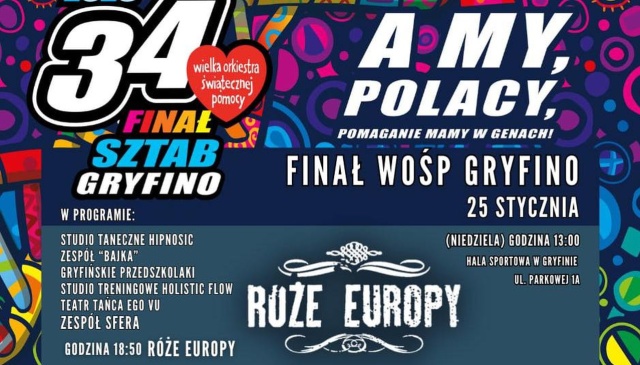 Harmonogram - Gryfino plik 1 Znamy atrakcje niedzielnych finałów WOŚP w Szczecinie i regionie