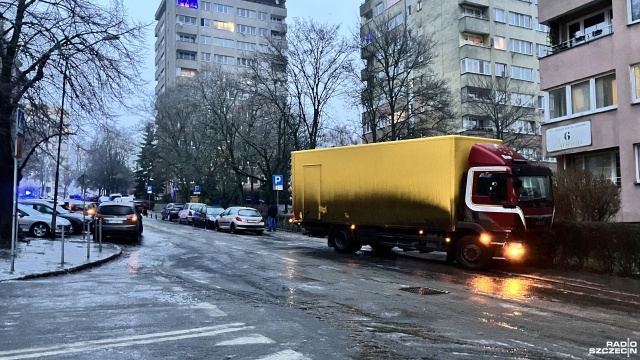 Fot. Michał Król [Radio Szczecin] Lodowisko - tak wygląda większość ulic w Szczecinie [ZDJĘCIA]