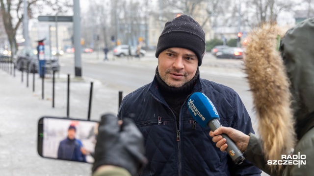 Fot. Robert Stachnik [Radio Szczecin] Ślizgawica na ulicach i chodnikach miasta [WIDEO, ZDJĘCIA]