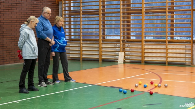 Fot. Kamila Kozioł [Radio Szczecin] "Bule do wiosny." Rozgrywka w hali OSiR-u [WIDEO, ZDJĘCIA]