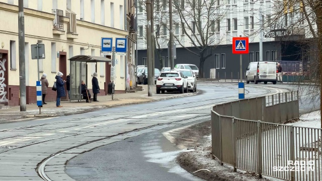 Franciszka Ksawerego Druckiego-Lubeckiego. Fot. Robert Stachnik [Radio Szczecin] Miasto planuje doświetlić przejścia dla pieszych [ZDJĘCIA]