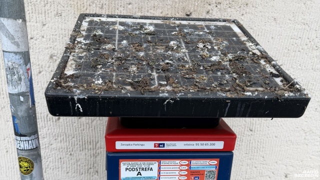 Fot. Sebastian Wierciak [Radio Szczecin] Brudny jak parkomat w Szczecinie [ZDJĘCIA]