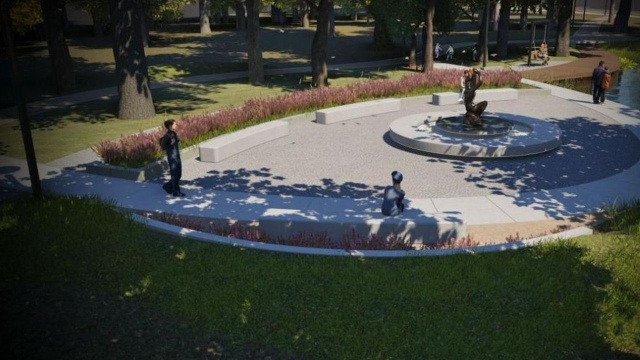 Mat. Dominanta - pracownia architektury Park Szarmacha w końcu doczeka się upiększenia [WIZUALIZACJE]