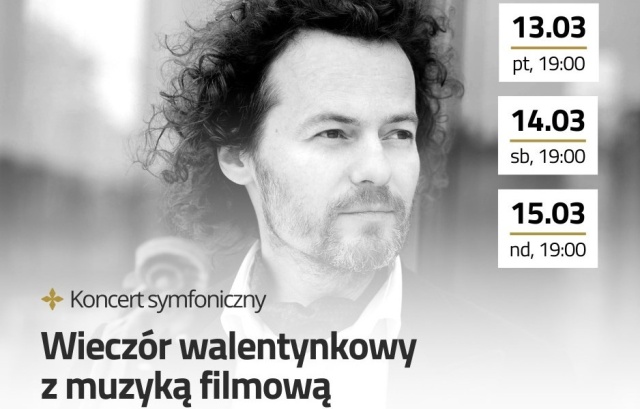 Mariusz Patyra – skrzypek. Fot. Materiały prasowe Filharmonii im. Mieczysława Karłowicza w Szczecinie Mariusz Patyra z muzyką Johna Williamsa w Złotej Sali filharmonii