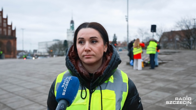 Fot. Robert Stachnik [Radio Szczecin] Marsz dla Ukrainy w Szczecinie [ZDJĘCIA]